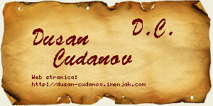 Dušan Čudanov vizit kartica